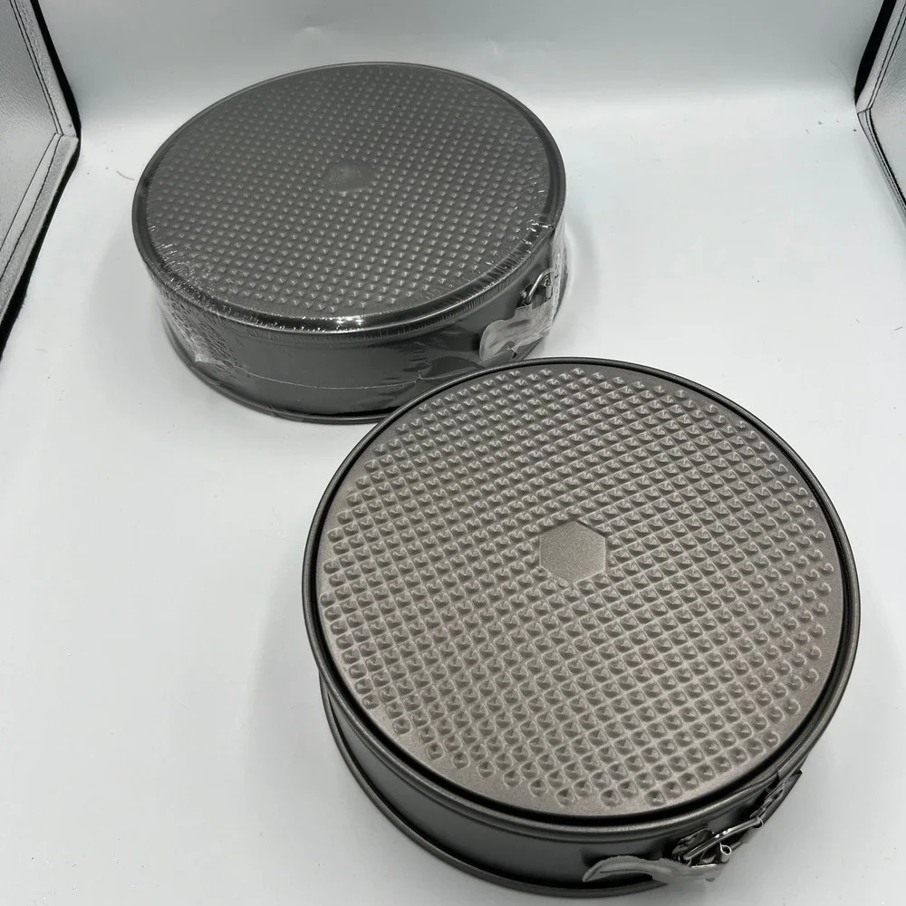 Mainstays Springform Pan Set 2 Piece 9in 10in Gray Brand New Non-Stick Bakeware